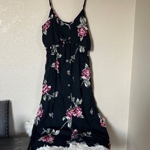 Mimi Chica Florals black&pink Summer Dress sz L